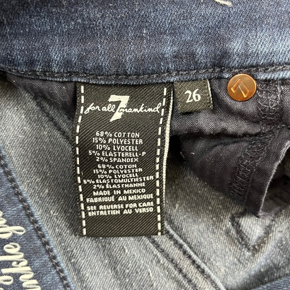 7 For All Mankind High Waist Skinny Jeans Pants Denim ((size 26)) - Picture 7 of 8